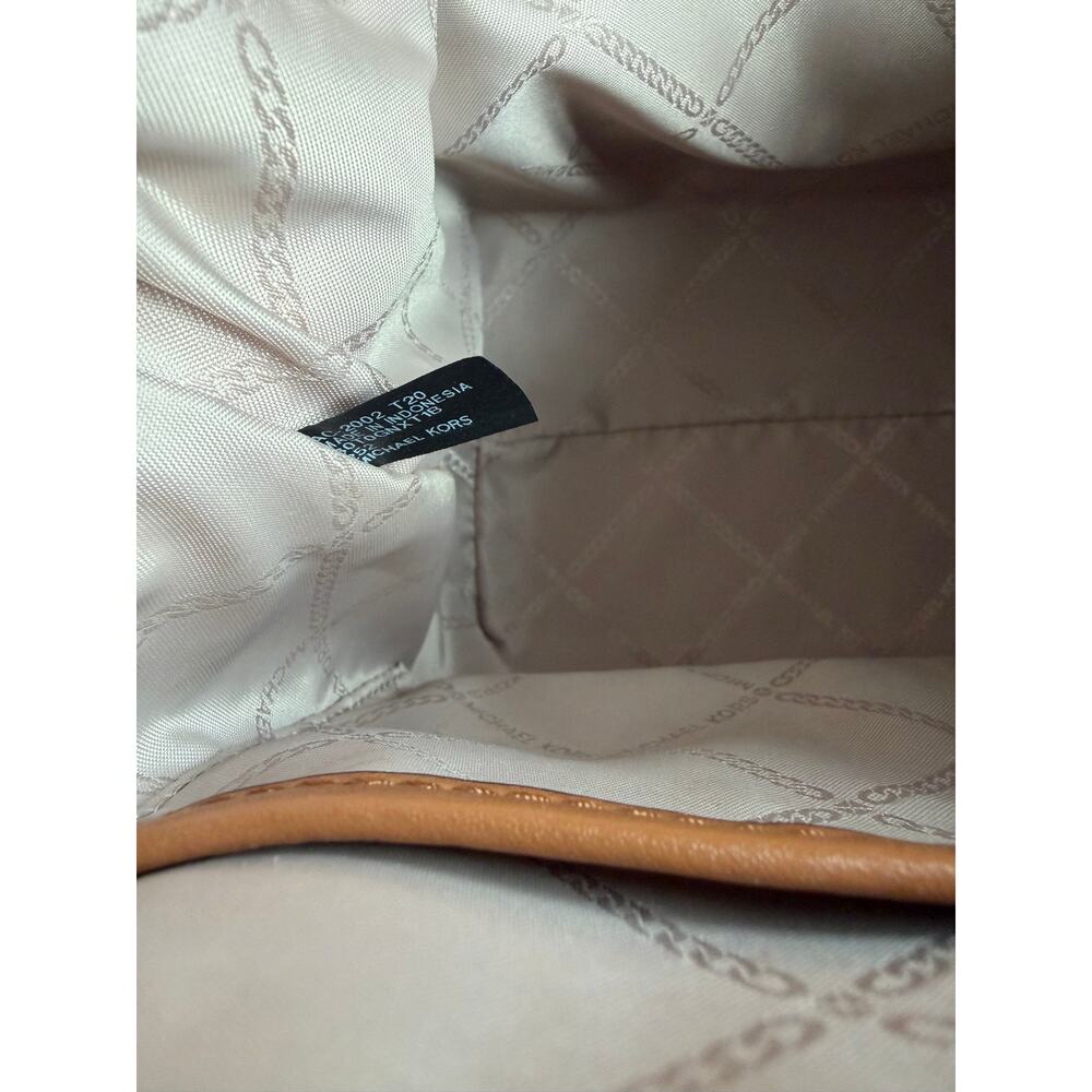 Michael Kors Sullivan Small Logo Top-Zip Tote Bag Logo-print Leather Canvas - Picture 14 of 16
